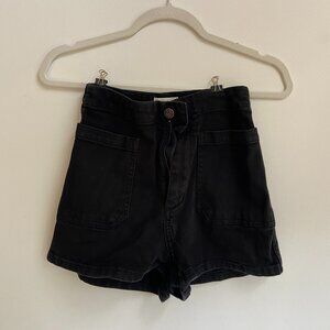 Wilfred Free Aritzia Black Jean Shorts